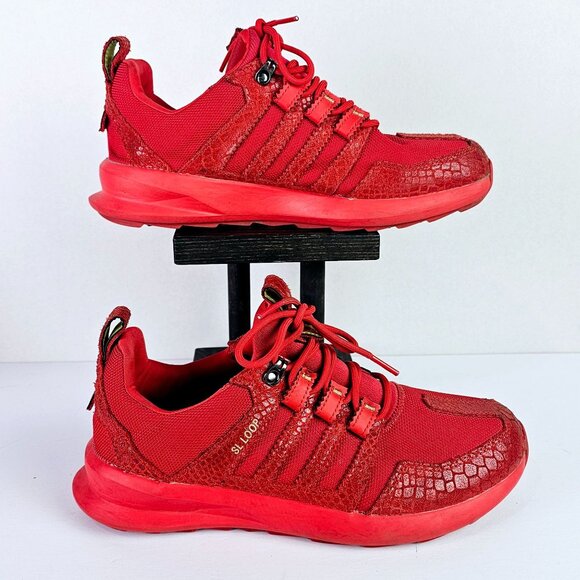 Adidas SL Loop Runner True Red Reptile Yellow Tab S85882, Mens Sz 8 - Picture 5 of 9